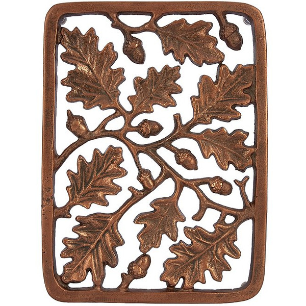 Southern Living Festive Fall Aluminum Oak Leaf Acorn Trivet