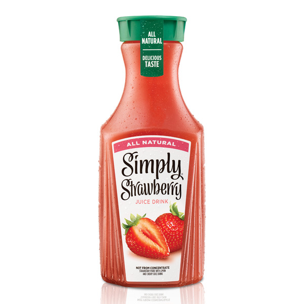 Simply Strawberry Juice Bottle