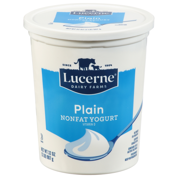 Lucerne Nonfat Plain Yogurt