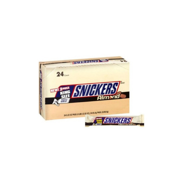 Snickers - Almond, King Size - 24/3.23 oz