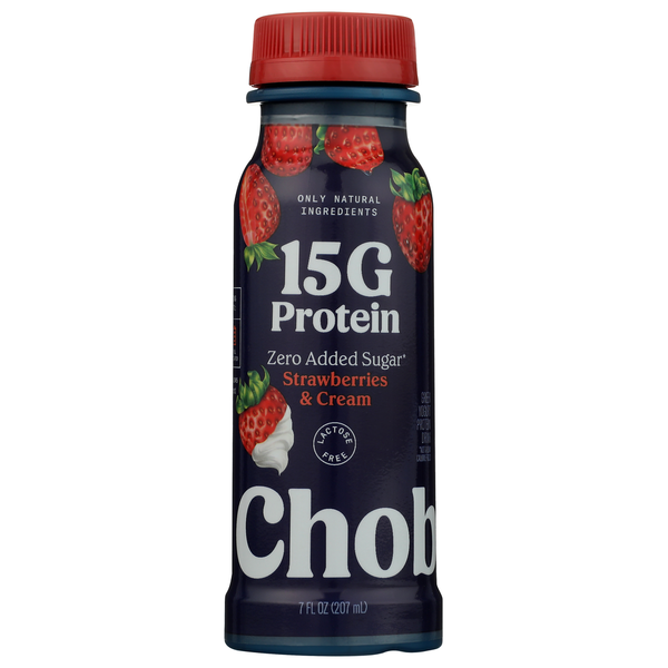 Chobani 15G Protein Strawberry Cream Drinkable Yogurt