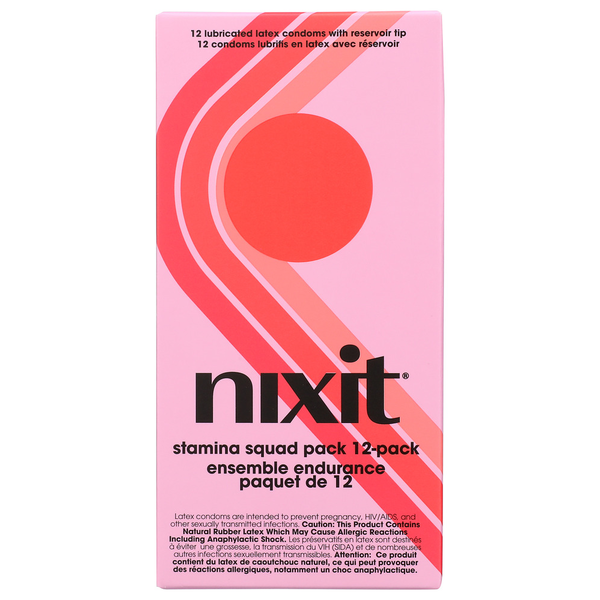 Nixit 12 Lubricated Latex Condoms Same-Day Delivery or Pickup | Mother's  Market