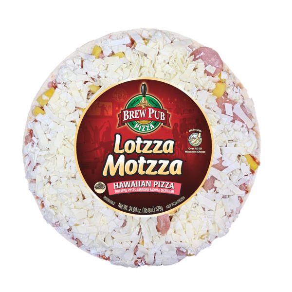 Brew Pub Pizza Lotzza Motzza Hawaiian Pizza Same-Day Delivery or
