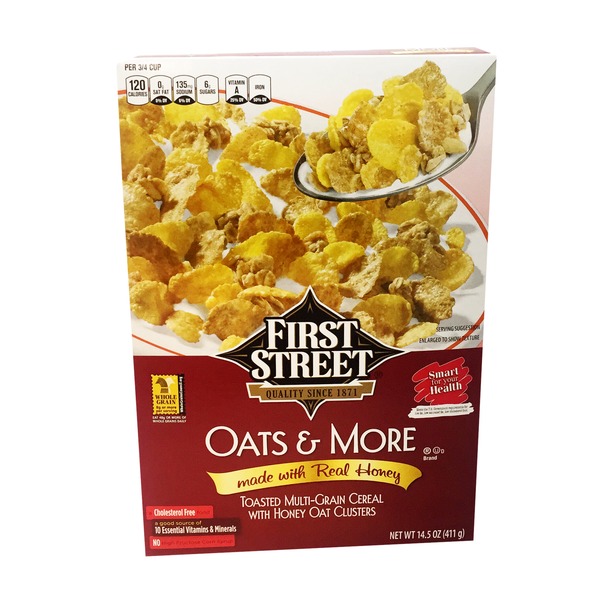 First Street Oats & More Toasted Multigrain Cereal With Honey Oat