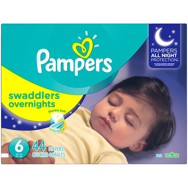 pampers swaddlers overnights diapers size 6