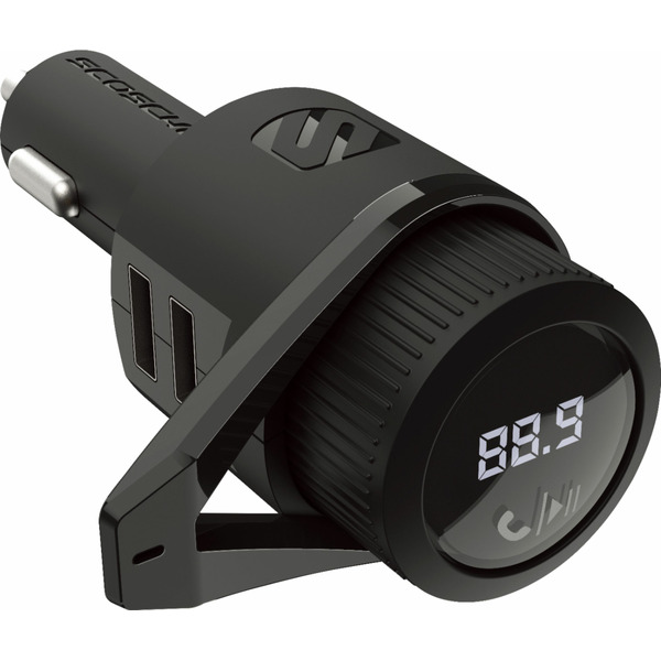 Scosche BTFreq Hands-Free Car Kit FM Transmitter w/Dual USB - Black