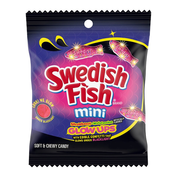 Swedish Fish SWEDISH FISH GLOWUPS SOFT CANDY 3.08 OZ — product image