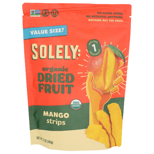 Solely Organic Dried Mango Strips