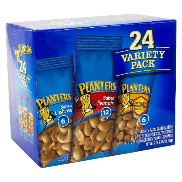Planters - Variety Nuts Pack - 24ct/40.5 oz