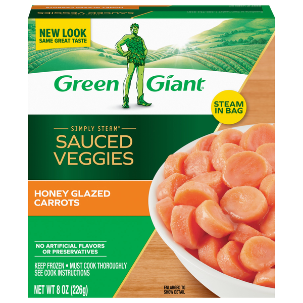 Green Giant Simply Steamed Sauced Veggies, Honey Glazed Carrots