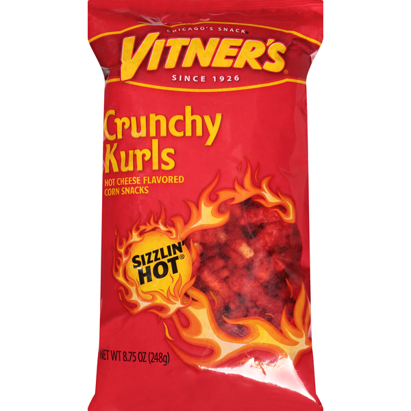 Vitner's Crunchy Kurls, Sizzlin' Hot (8.75 oz) Instacart