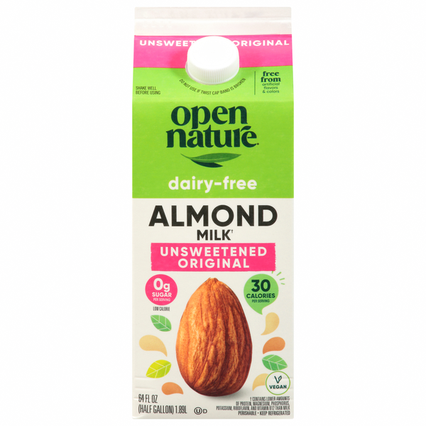 Open Nature AlmondMilk, Original, Unsweetened