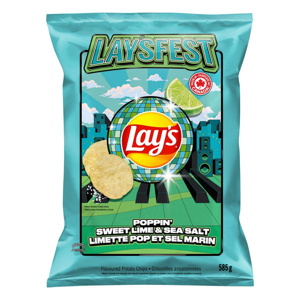 Lay's Poppin' Sweet Lime & Sea Salt Potato Chips 585 g