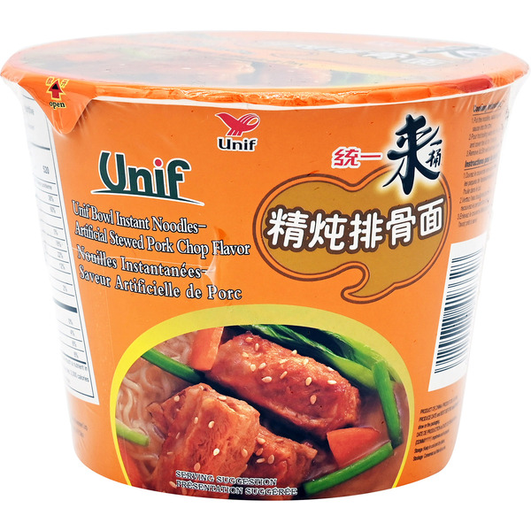 Unif Stewed Pork Chop Instant Noodles Bowl