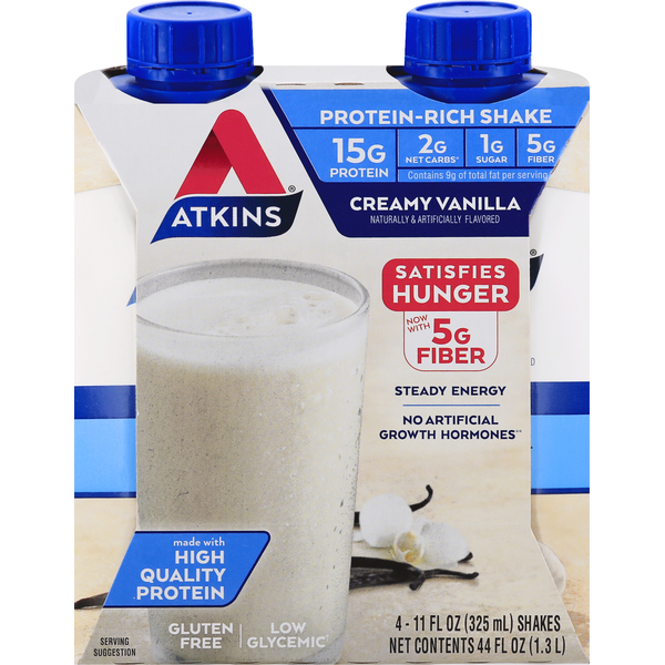 Atkins ProteinRich Shake, Creamy Vanilla (11 fl oz) from Walmart