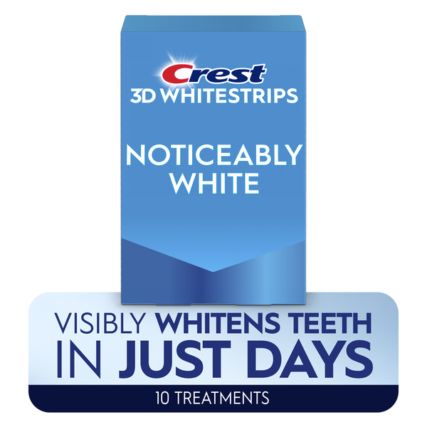 Crest 3D Whitestrips Noticeably White At-home Teeth Whitening Same