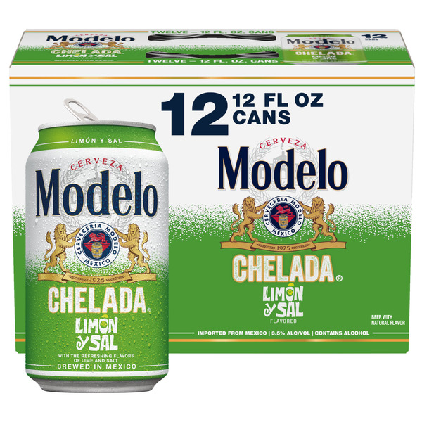 Modelo Chelada Limón y Sal Mexican Import Flavored Beer Cans Same