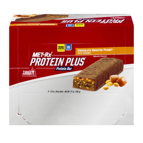 MetRx Protein Plus Protein Bar Chocolate Roasted Peanut 9 CT (3 oz