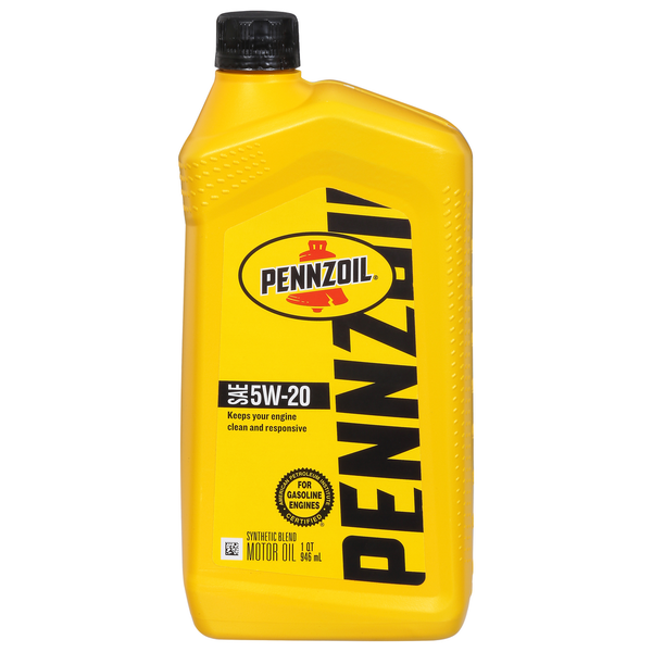 Pennzoil Motor Oil, Synthetic Blend, SAE 5W-20 Same-Day Delivery