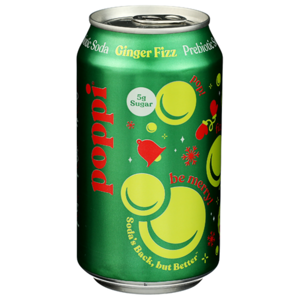 Poppi Ginger Fizz Prebiotic Soda Single Same-Day Delivery or