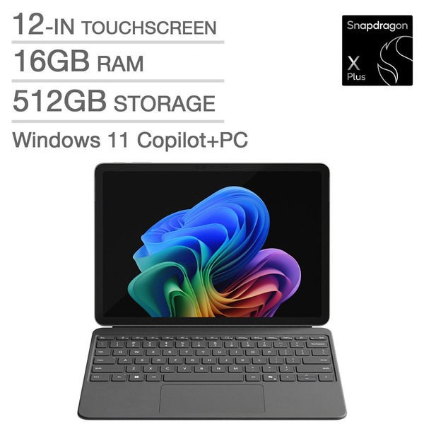 Microsoft Surface Pro Copilot+ PC Touchscreen Laptop Bundle - Qualcomm Snapdragon X Plus