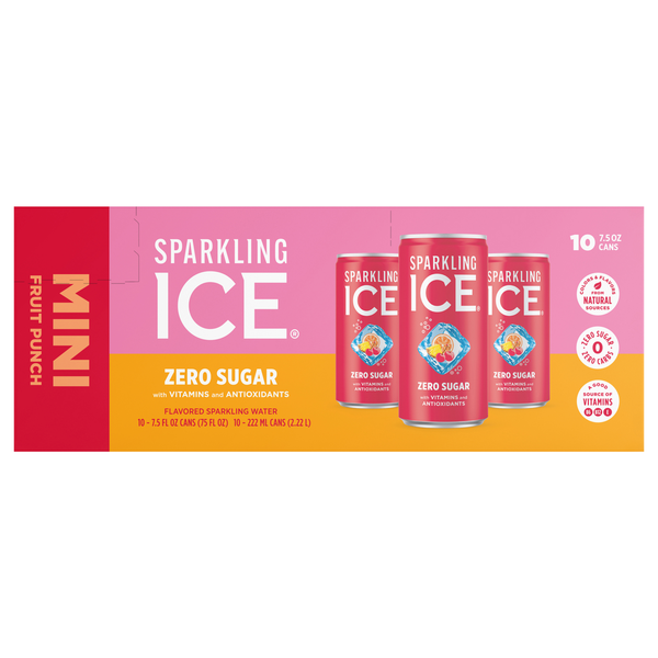 Sparkling Ice® Zero Sugar Fruit Punch Mini Sparkling Water