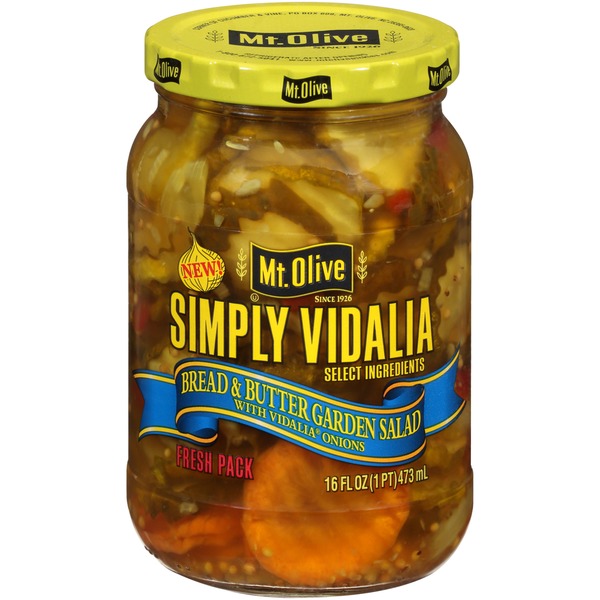 Mt. Olive Simply Vidalia Bread & Butter Garden Salad with Vidalia Onions (16 fl oz) Instacart