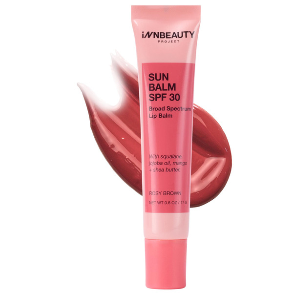 iNNBEAUTY PROJECT Sun Balm Mineral SPF 30 Broad Spectrum Lip Balm - Rosy Brown