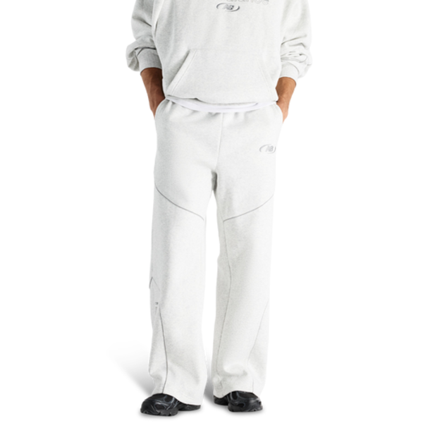 New Balance Men's Trackside Open Hem Pants, M - Gray