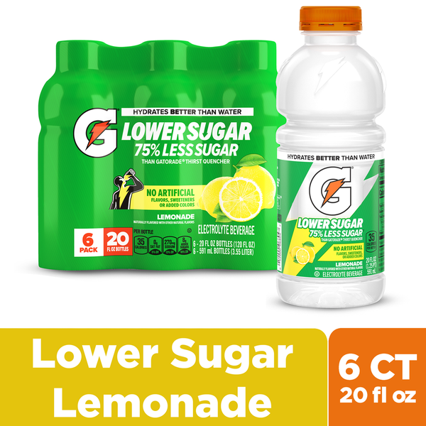 Gatorade Lower Sugar Thirst Quencher Lemonade Flavor