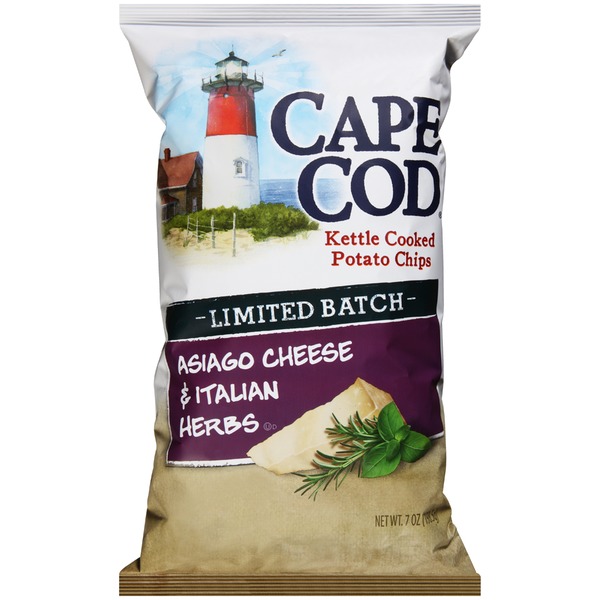 Cape Cod Kettle Cooked Asiago Cheese & Italian Herbs Potato Chips (7 oz
