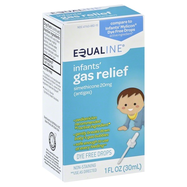 Equaline Gas Relief, Infants', 20 mg, Dye Free Drops (1 oz) Instacart