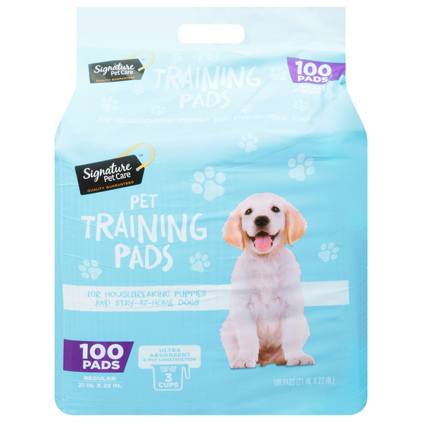 Signature Pet Pet Training Pads, Regular, Ultra Absorbent, 6-Ply
