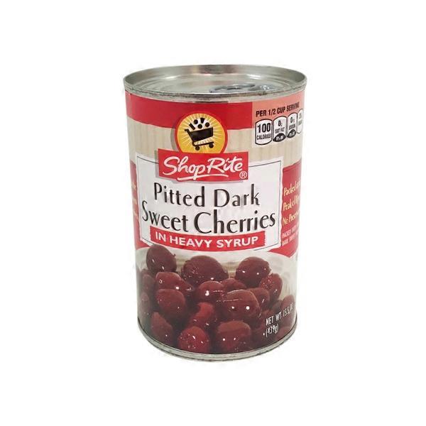 ShopRite Pitted Dark Sweet Cherries In Heavy Syrup (15 oz) Instacart
