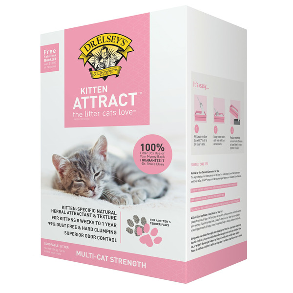 Dr. Elsey's Kitten Attract #1 Kitten Training Litter Hard Clumping Multi-Cat Litter