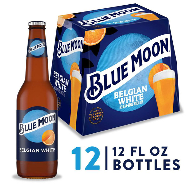 Blue Moon Wheat Ale, 5.4% ABV, 12-pack 12-oz. beer bottles Same