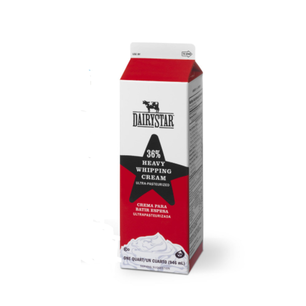 Dairy Star - 36% Heavy Whipping Cream - 1 Qt