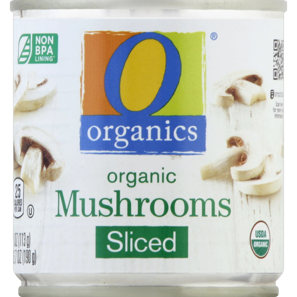 O Organics Mushrooms, Organic, Sliced