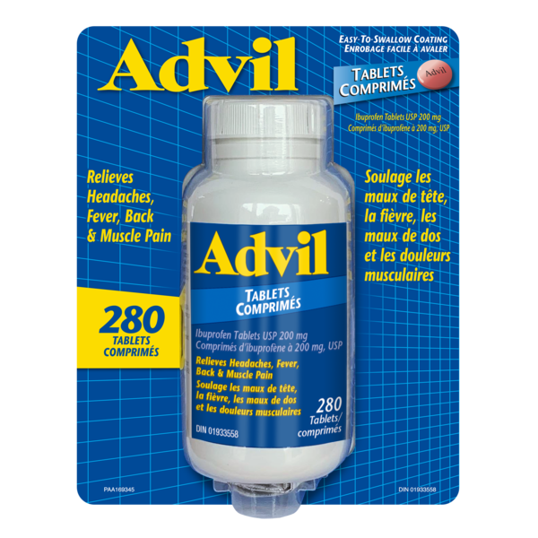 Advil 200mg Ibuprofen, Pain Reliever Tablets