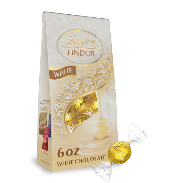 Lindt Lindor White Chocolate Candy Truffles Same-Day Delivery or