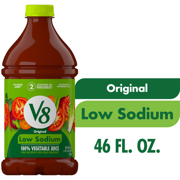 V8 Low Sodium Original 100% Vegetable Juice Same-Day Delivery or
