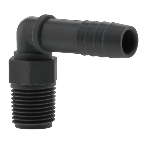 Boshart Male 90-Degree Polypropylene Insert Elbow - 1/2"