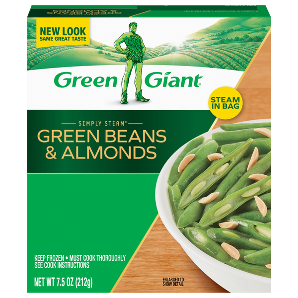 その他 GREENGIANT Green Giant Simply Steam Green Beans & Almonds, No Sauce Frozen