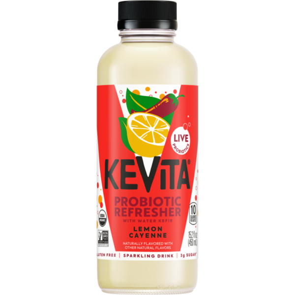 KeVita Lemon Cayenne Sparkling Probiotic Drink Same-Day Delivery