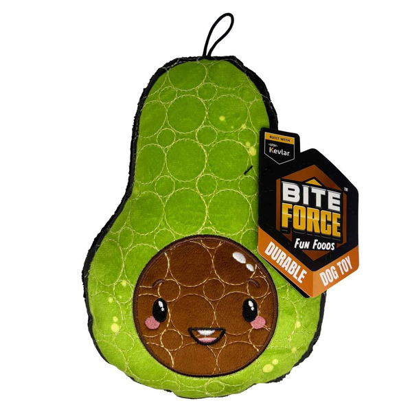 Bite Force Durable Plush Avocado Dog Toy