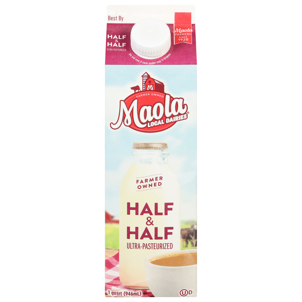 Maola Half & Half, Ultra-Pasteurized Same-Day Delivery or Pickup