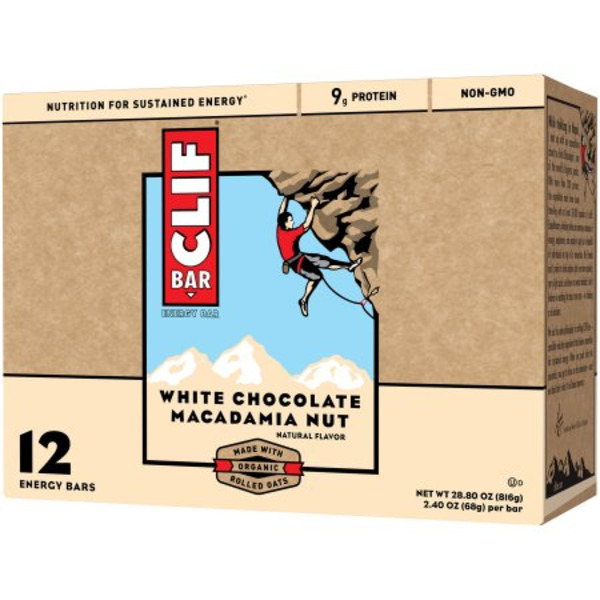 Clif Bar - White Chocolate Macadamia Bars - 12 Ct