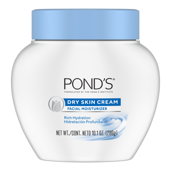 POND'S Dry Skin Cream, Deep Hydration Face Moisturizer for Radiant Skin, Dermatologist Tested, Non-Comedogenic, 10.1 oz