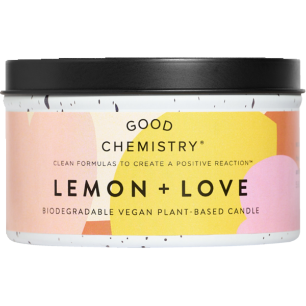 Lemon + Love Reusable Glass Candle - Thumbnail 3