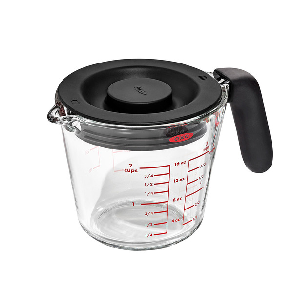 OXO 2-Cup Glass Measuring Cup With Lid